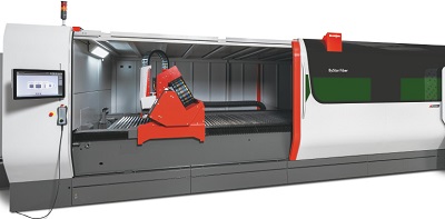 Accessibilità su una macchina da taglio laser in fibra Bystronic