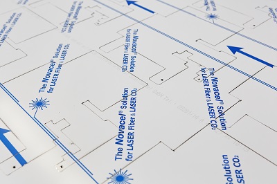 Protective film for sheet metal cut by fibre laser or co2