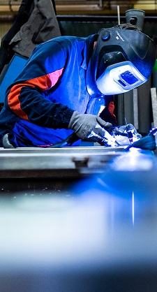 Welder of a sheet metal assembly