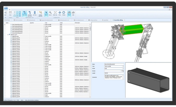 Assembly2cam, modulo per l'importazione e l'elaborazione di assiemi CAD 3D.